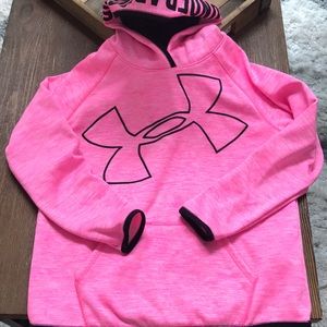 Like New Heathered Hot Pink Under Armour Hoodie